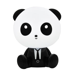 Lampa de veghe pentru copii, design Urs Panda, Alb-Negru, 24 cm, 2.5W-230V, AMA