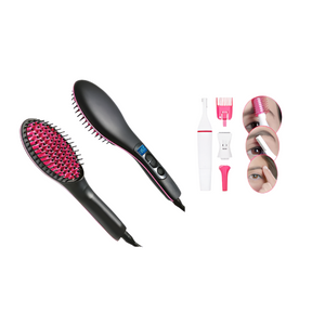 Perie indreptat parul Straight Artifact + Trimmer electric Sweet Precision