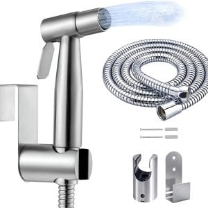 Set duș igienic WC, oțel inoxidabil, furtun 1,5 m – ZEQAS