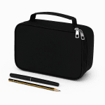 Penar tip geantă 4 compartimente, capacitate 72 accesorii, negru – ZEQAS