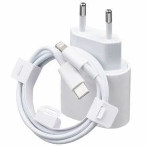 Incarcator USB-C PD 20W FastCharge PRESTIGE CHARGE, Cablu Lightning 1m Inclus, Compatibil  iPhone 11/12/13/14 Pro & ProMax si iPad, Alb