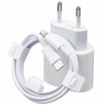 Incarcator USB-C PD 20W FastCharge PRESTIGE CHARGE, Cablu Lightning 2m Inclus, Compatibil  iPhone 11/12/13/14 Pro & ProMax si iPad, Alb