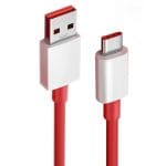 Cablu USB la USB-C pentru Date si Incarcare Rapida 7.3A, PRESTIGE CHARGE, SuperVooC 80W pentru OnePlus, 2m, Rosu