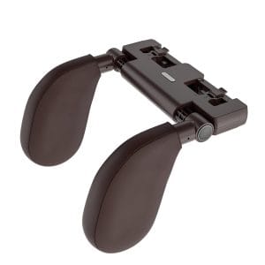 Tetieră auto ergonomică cu spumă memorie, piele eco, maro închis – ZEQAS