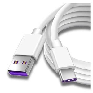 Cablu USB la USB-C pentru Date si Incarcare Rapida 5A, PRESTIGE CHARGE, SuperCharge 55W (40W/22.5W) pentru Huawei & Honor, 2m, Alb