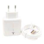 Incarcator Retea SuperVooC 65W, PRESTIGE CHARGE, Iesire USB, pentru Oppo, Cablu USB la USB-C 6.5A Inclus, 2m, Alb