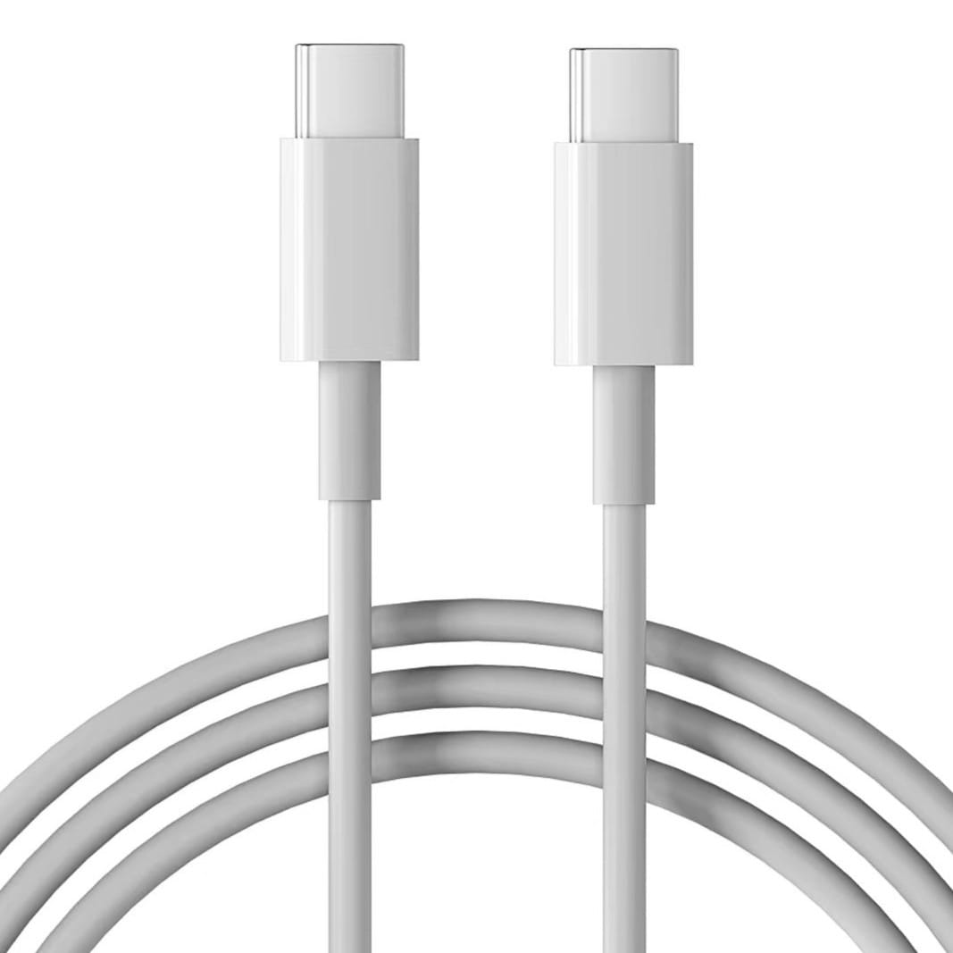 Cablu USB-C la USB-C PD 60W, PRESTIGE CHARGE, Transfer Date si Incarcare SuperFastCharge 25W/45W, TPE PREMIUM, Type C, 1m, Alb