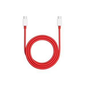 Cablu USB-C la USB-C pentru Date si Incarcare Rapida 6.5A, PRESTIGE CHARGE, WarpCharge 65W pentru OnePlus, 1m, Rosu