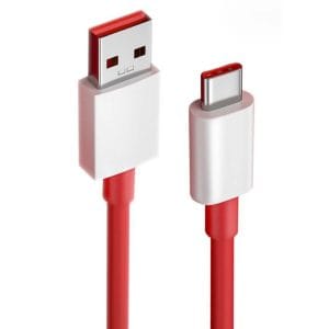 Cablu USB la USB-C pentru Date si Incarcare Rapida 6A, PRESTIGE CHARGE, WarpCharge 30W pentru OnePlus, 2m, Rosu