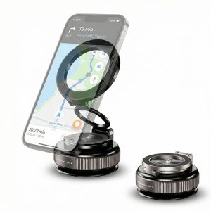 Suport Auto Universal pentru Telefon, PRESTIGE CHARGE®, Magnetic MagSafe, Pliabil, Rotire 360°, Fixare Puternica, Magnet N52, Ventuza, Brat Reglabil M