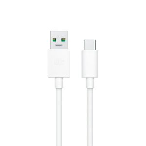 Cablu USB la USB-C pentru Date si Incarcare Rapida 5A, PRESTIGE CHARGE, SuperVooC 30W pentru Oppo, 2m, Alb