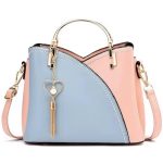Geanta Eleganta Crossbody Femei, Casual sau Office, Piele, Design Versatil, Compartimente Multiple, Manere Metalice, Inchidere cu Fermoar si Magnet, A