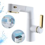 Robinet Multifunctional, Display LED HD cu alimentare din circuitul apei, Fara Baterii, Extensie Flexibila 60cm, Rotire 360°, Modul Dus si Coloana Apa