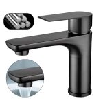 Baterie Baie Monocomanda, Model Universal, Baterie Lavoar cu Jet Apa Silentios, Montaj 1 Sau 3 Orificii cu Placa Inclusa, Instalare Usoara, Compatibil