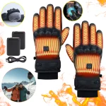 Manusi Incalzite Electrice Moto, +2 Powerbank 5000 mAh Cadou, Anti-Cazaturi, Model Smart, Temperature Control, Incalzire Rapida Maini, Protectie Frig,