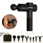 Pistol Masaj Profesional Tip Pistol pentru Recuperare Musculara Rapida, 8 Capete, Amplitudine 20mm, Imbunatatire Circulatie Sanguina, Terapie Percutan